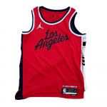 Jordan Los Angeles Clippers NBA Statement Edition DRI-FIT 2024-2025 Hooaeg Pehme Nahas&otilde;bralik &Uuml;mmarguse Kaelusega Pullover Korvpallivorm FQ4728-657 L