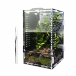 ABMH-Suur akr&uuml;&uuml;l-tarantula-puur, H&uuml;ppava &auml;mbliku puur, Roomajate puuri tarvikud Terrarium puhas