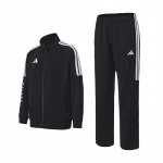 Adidas Poks 3-triibuline Klassikaline Retro Sirgete S&auml;&auml;ristega P&uuml;ksid Jakk Kaheosaline Vabaaja Spordidress Unisex &uuml;likond TR30JR1BX+TR30PR1BX S