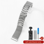 Kvaliteetne terasv&otilde;rkrihm Watch Strap for Citizen Eco-Drive Air Eagle Jy8078 Teine P&otilde;lvkond Blue Angel 22mm Watchband 22mm