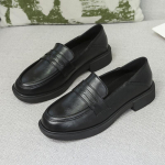BCEBYL New Fashion naiste paksu tallaga nahkp&uuml;ksid vabaaja tossud Chaussures De Marche Zapatos De Mujer &uuml;ksikud kingad 35