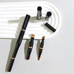 jademonra - 4 in 1 Portable Makeup Brush Black