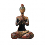 Jooga Meditatsiooni Kuju Abstraktne Istuv Naine Vaik Skulptuur Siseruumides V&auml;ljas Joogitoa Zen Kaunistus Ornament A