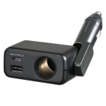 SEIWA Fit Otsene Pistikupesa auto sigaretis&uuml;&uuml;taja pistikupesa pikendusjagaja otsese sisestamise ja DC x 1 A+C F337, lahti&uuml;hendamise vastane funktsioon, +