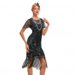 Naiste ballikleit vintage stiilis &otilde;&otilde;nsa pitsiga tuti ja litritega kaunistusega l&auml;bipaistev &uuml;mar kaelus XL h&otilde;be