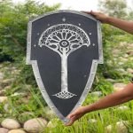 68,58 cm Templari Kilp S&otilde;rmuste Isand Gondori Puukilp Puidust K&uuml;ttepuukilp Cosplay, LARP Seinakujundus Parim Kingitus Kodu Sisustuseks