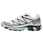 SALOMON XT 6 Low top Mud Contagrip&reg; Running Shoes Unisex Husky White Gray Ice Blue 492578 37⅓