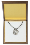 Central Asian Shepherd Dog - Dog necklace in gift box, silver-plated locket for dog fan, striking pendant by Art-Dog brand h&otilde;be
