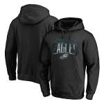 Kohandatav meeste Euroopa/Ameerika suuruses spordihoodie - NFL Eagles jalgpalli disain XXXL black