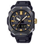 CASIO PRW 6900 100m Veekindel P&auml;ikesetoitega Kvartsliikumine Vaik Roostevabast Terasest Rihmaga Kell PRW-6900ZE-1 Black Dial