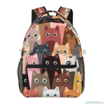 Anime Neko Atsume Naiste Seljakott Multikas Mochila T&uuml;drukutele Poistele Reisiseljakott Armsa Kassitr&uuml;kiga &Otilde;lakott Teismelistele brown