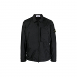 Stone Island Rinnatasku Pikkade varrukatega K&otilde;rgl&auml;ikiv Kortsutatud Nailon T&otilde;mblukuga Kraega Jakk Meeste Jakk 791510723-V0029 M