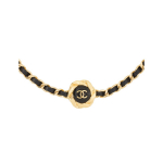 Chanel Klassikaline Logo Ripatsiga Metallist Kaelakee Naiste kaelakee Must AB8833-B08644-NJ235 Box+Padding Board,F,Black