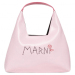 Marni teemantlogo k&auml;epidemetega s&uuml;nteetilisest nahast kott Laste kott Roosa M01478M00TK0M347 Basic Set (Bag)