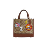 Coach X Peanuts Snoopy Dempsey 22 Klassikaline monogrammiga kott Naiste kott Pruun CE851-IMT1O Basic Set (Bag+Dust Bag)
