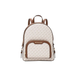 Michael Kors Mk Jaycee Seeria 24 T&otilde;mblukuga Klassikaline Monogrammiga Kaetud L&otilde;uend ja Nahast Seljakott Naiste seljakott Vanillipruun 35S2G8TB2B-150 Basic Set (Bag+Dust Bag)