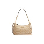 Coach Teri 25 Klassikaline Monogrammiga Prinditud PVC &Otilde;lakott Naiste &otilde;lakott Beež CC323-IMOT4 Basic Set (Bag+Dust Bag)