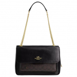 Coach Elodie 29 Crossbody kott Signature l&otilde;uendi ja sileda l&auml;ikiva nahaga Naiste kotid Kuldne P&auml;hkel CCF10-IMXAQ Basic Set (Bag+Dust Bag)