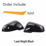 2x s&uuml;sinikkiudmustriga peeglikate Must peeglikatte &uuml;lekate BMW F48 F49 F39 G29 F44 F45 F46 F53 F40 jaoks Toyota Supra jaoks