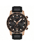 Supersport Chrono Korvpalli Edition T125.617.36.081.00 Moodne Sportlik Meeste Kvartsikell Nahkrihmaga, &Uuml;mar Must T125.617.36.051.00 must