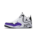 Jordan Courtside 23 Abrasion Resistant Mid top Vintage Basketball Shoes Unisex Blue White AR1000-100(Team641-) 36 white