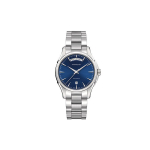 Hamilton Jazzmaster Seeria Automaatne Mehaaniline T&ouml;&ouml;riist Kahekordse Kuup&auml;evaga &Scaron;veitsi Kell Meeste kellad Sinine Roostevabast Terasest H32505141 Regular Watch Box,Blue Dial