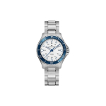 Hamilton Khaki Navy Seeria Kvartsliikumine 100M Veekindel Kell 37mm H&otilde;bedane Tihvliketas Roostevabast Terasest Korpus Roostevabast Terasest K&auml;ev&otilde;ru H82231150 Regular Watch Box,White Dial H82231150