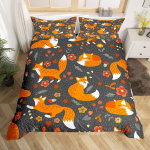 Karvase rebaste tekikottide komplekt 3 osa Metslooma prindiga Voodipesu T&auml;is Suurus Queen King Suurus 2 padjap&uuml;&uuml;riga 140x200cm 3pcs