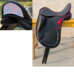 Nahast ratsutamis sadul monoflap vahetatavate kaarega &ndash; Elegantne sadulakaare disain 18 Inch must