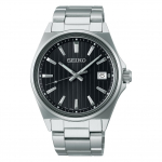 SEIKO Selection SBTH005 Kvartsmeeste k&auml;ekell Must sihver Kuup&auml;ev Lihtsasti reguleeritav k&auml;ev&otilde;ru 10ATM