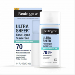 Neutrogena Ultra Sheer Face Liquid Mineraalne P&auml;ikesekaitsekreem Kerge Laia Spektriga P&auml;ikesekaitsekreem SPF 70 n&auml;ole, tundlikule H