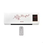 Wall Heater Easy to Install 1800W Space for Bathroom Household Indoor flower Red flower white