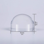 2 inch Magnifying Dome - Portable Paperweight 8X Magnifier Clear Reading Aid Magnifying Glass Dome Easy to Glide For Reading