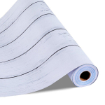 Kooritav ja kleepitav tapeet 45 cm x 15 m Valge Puidutekstuuriga Veekindel