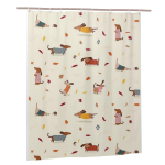 Dachshund Koer Du&scaron;ikardin Vannituba Pol&uuml;ester Veekindel Vannikardinad Konksudega W230H180(CM)-1 Pcs