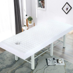 Ilusalongi massaaživoodi Paks tepitud laud T&auml;ielikult kattev laetav laud auguga SPA massaažilaua voodikate Voodikate (as the picture,70x190cm) gray