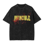 Koomiksikangelane Invincible Mark Grayson Pesemistee S&auml;rk Meestele Naistele Suvine Puuvillane YK R&otilde;ivad Vintage Mood &Uuml;mmargune Kael L&uuml;hikeste Varrukatega T-s&auml;rk L black