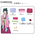 Kusuriya No Hitorigoto Maomao Cosplay Kost&uuml;&uuml;m Parukad Halloweeni Peo Rollim&auml;ngu Komplekt Naistele XS gray