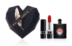 DIOR Erksinine Kuldne Huulepulk+Parf&uuml;&uuml;mi N&auml;idiskarp Ostukott Meigikomplektid Sametine Looduslik Kauap&uuml;siv Lihtsalt hajutatav 999 Velvet Velvet (Formal Wear)+Black Opium 7.5ml