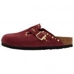 Birkenstock Boston Neetidega Korgist Tald Suletud Varba Sandaalid Naiste Tume Punane Kitsas 1030379 36