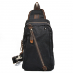 Uus &Otilde;lakott Meeste Retro L&otilde;uend Rinnakott Kaheotstarbeline Rinnakott Vabaaja Multifunktsionaalne Meeste Crossbody Kott must