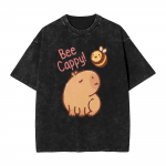 Meeste Naiste T-s&auml;rk Kapibaara Mesilane Kawaii Pesitud T-s&auml;rgid Harajuku Suvised T-s&auml;rgid Y2K Naljakas Disain Vabaaja Topid Kingitus S mitmev&auml;rviline