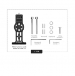 Kinnitusklamber Go Pro 8-13 Insta360 X5/X4 Air/X4/GO 3S/Ace Pro 2/DJI 360 P&ouml;&ouml;rleva Jalgrattaarvuti CYCLAMI Kaameratarvikutele
