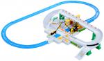 Takara Tomy Plarail Tomica M&auml;ngi Siin Tuleb Kankan Raudtee&uuml;les&otilde;idu Komplekt x H310 x Komplekt Rong! (W470 D110mm)