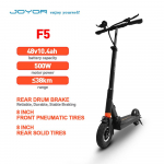 JOYOR F5 500W T&otilde;ukeratas 35KM/H 48V10.4Ah Aku 8-tollised Rattad 120KG Kandev&otilde;ime Linnas&otilde;iduks Elektrit&otilde;ukeratas Kokkupandav Mugav F5 must