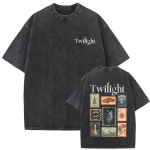 Pestud Vintage Film Videviku Raamatus&otilde;ber Vampiir Robert Pattinson T-s&auml;rk Edward Cullen T-s&auml;rgid Mehed Naised &Uuml;le suurusega T-s&auml;rgid S mitmev&auml;rviline