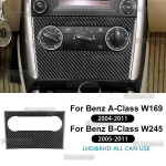 S&uuml;sinikkiust kliimaseadme raami kleebis Mercedes Benz A-klassile B-klassile W169 W245 2004-2011 Black Carbon Fiber must