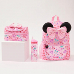 Laste seljakott Suure mahutavusega koolikott L&otilde;unas&ouml;&ouml;gikott ja ratastega seljakott Pink minnie wallet with strap
