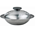 HARIO roostevabast terasest Yukihira IH-ga &uuml;hilduv pott, 26 cm, stiilne, 2600 ml, h&otilde;bedane, Jaapan, MIS-26 gray