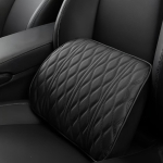 Premium Auto Sisekomplekt - M&auml;luvahust Kahepadi Nimmepiirkonna Tugi Black Lumbar Pad